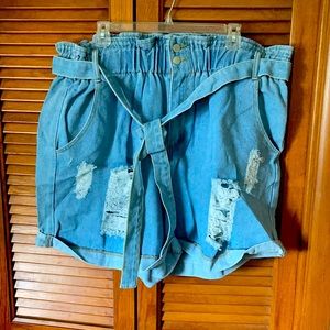 Plus size Jean shorts